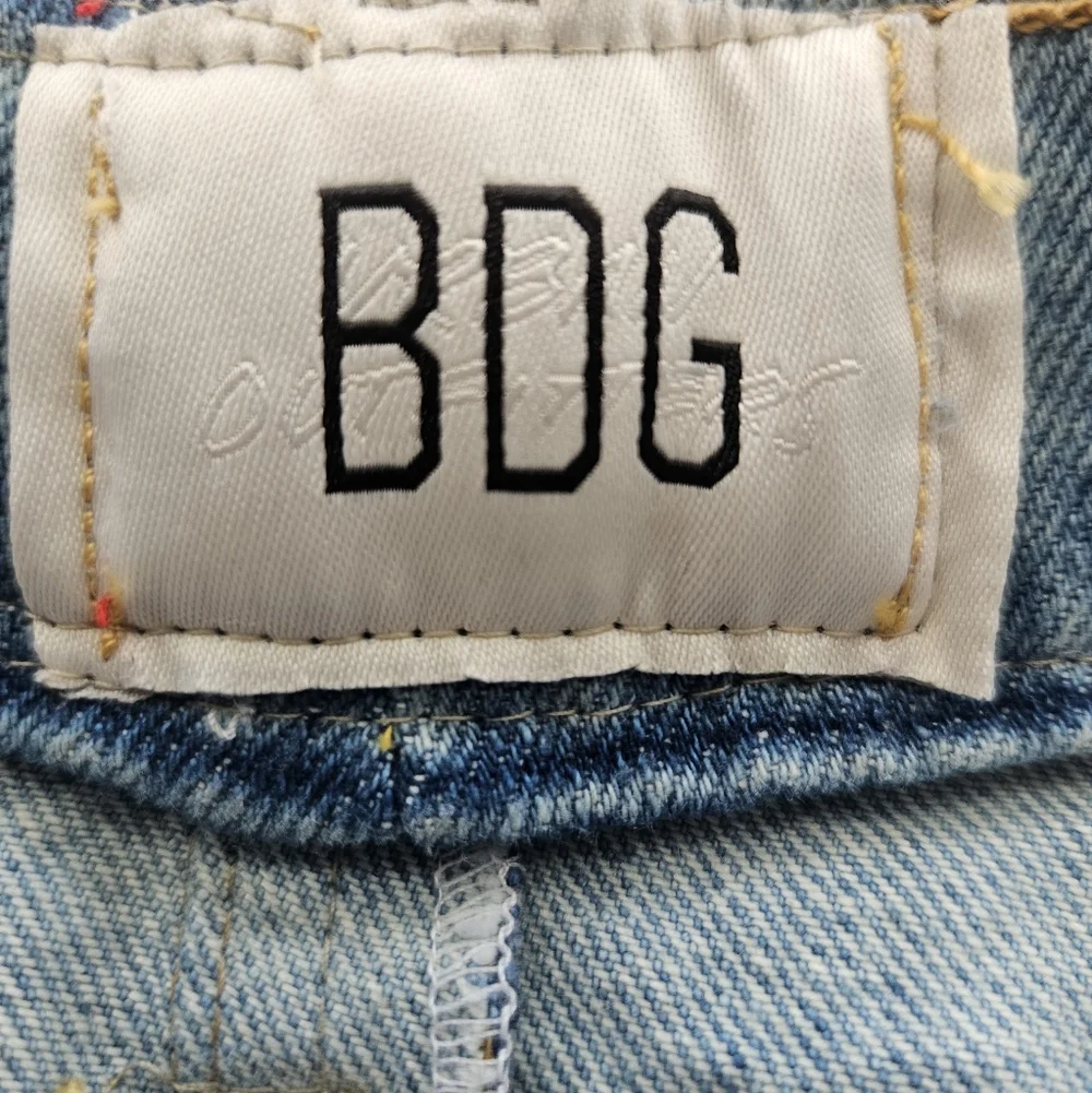 Urban Outfitters BDG Womens High Rise Patchwork Boho Flare Raw Hem Jeans Sz 27 - Picture 10 of 16